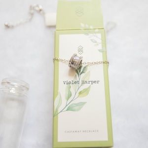 Violet Harper silver loop necklace